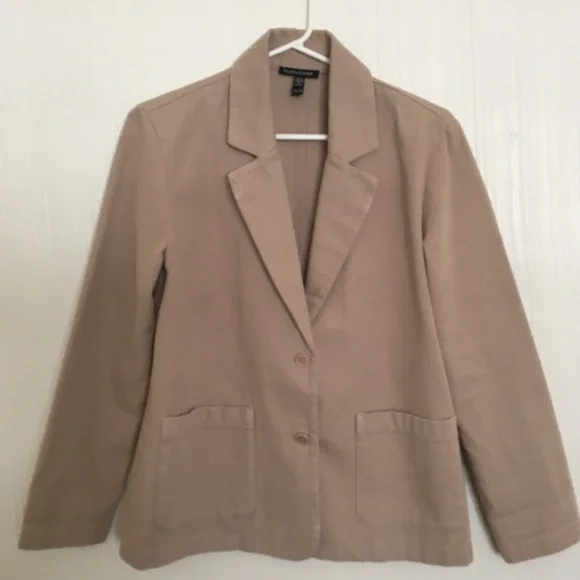 $218 NEW Eileen Fisher Organic Cotton Garment-Dyed Utility Blazer jacket XXS - Picture 3 of 10